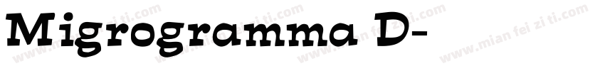 Migrogramma D字体转换